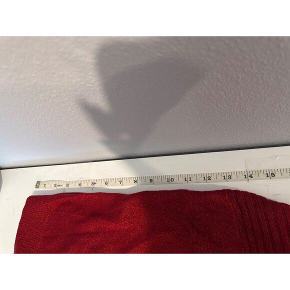 Apt 9 Womens Sweater 0X Red Metallic Cowl Neck Christmas Holiday Cocktail Party - Picture 8 of 10